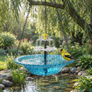 Fonte de Banho para Pássaros com Cascata Solar