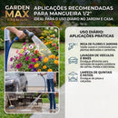 Mangueira de jardim de silicone trançado reforçado 1/2" azul