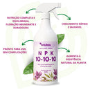 Fertilizante NPK para jardinagem 10-10-10 500ml - Resultados rápidos